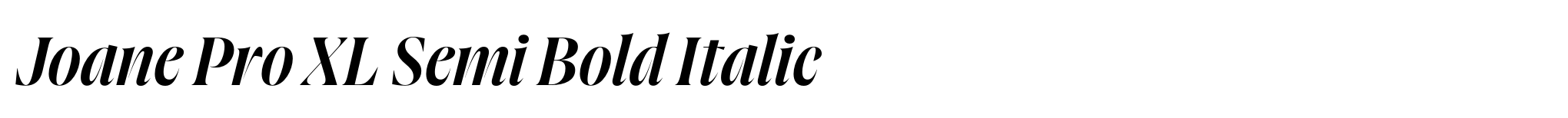 Joane Pro XL Semi Bold Italic image